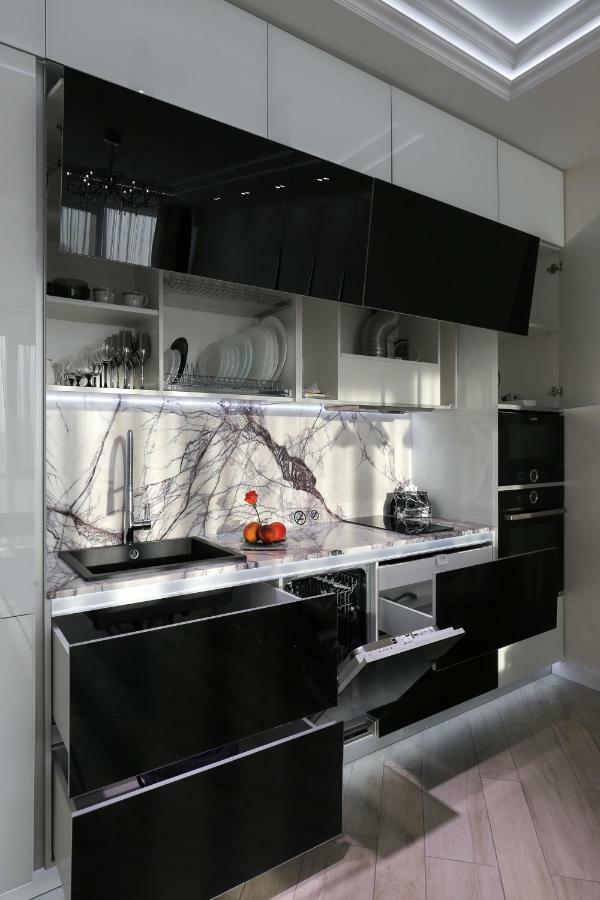 Black&White Apartment In Smart Plaza Kyjev Exteriér fotografie